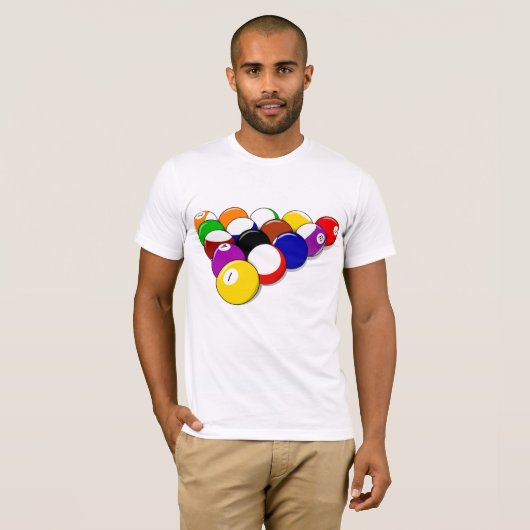 Snooker Balls Mens T - Shirt (Vorne ganz)