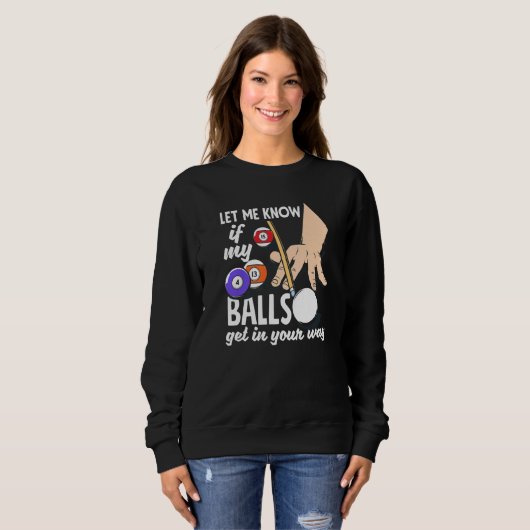 Snooker-Billardspieler Sweatshirt (Vorne ganz)