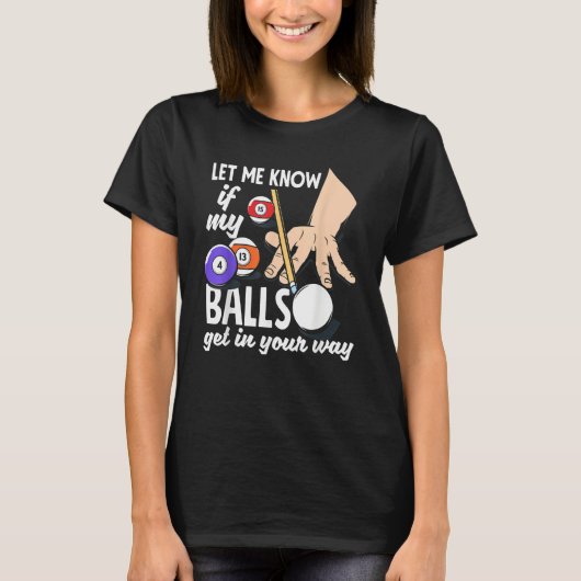 Snooker Billiard Player T-Shirt (Vorderseite)