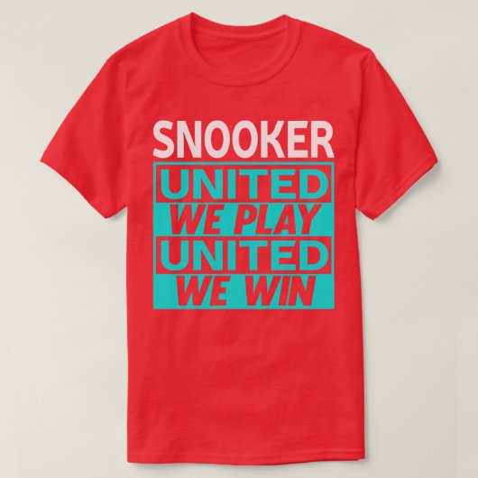 Snooker Billiards 1 T-Shirt (Design vorne)