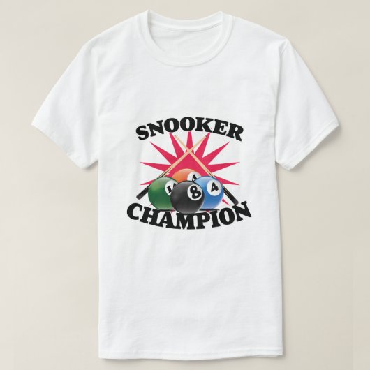 Snooker Champion T-Shirt (Design vorne)