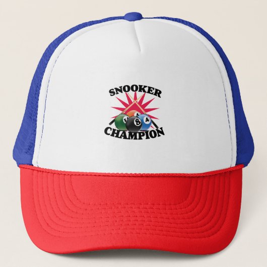 Snooker Champion Truckerkappe (Vorderseite)