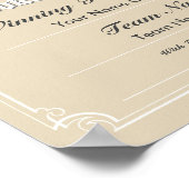 Snooker Competition Certificate Poster (Ecke)