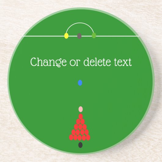 Snooker Design Getränkeuntersetzer (Vorne)