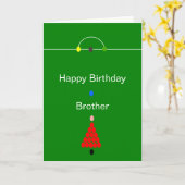 Snooker Design Personalisiert Brother Birthday Karte (Gelbe Blume)