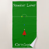 Snooker Design Strandtuch (Vorderseite)