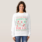 SNOOKER FUNNY CHRISTMAS QUOTES UGLY SWEATER SWEATSHIRT (Vorne ganz)