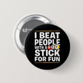 Snooker Game Beat Leute mit einem Stick Pool Spiel Button (Vorne & Hinten)