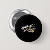 Snooker Game Billiard Princess Pool Spieler Billia Button (Vorne & Hinten)