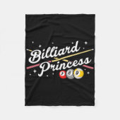 Snooker Game Billiard Princess Pool Spieler Billia Fleecedecke (Vorderseite)
