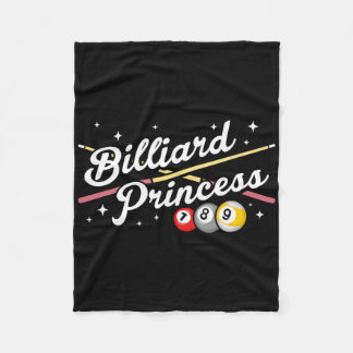 Snooker Game Billiard Princess Pool Spieler Billia Fleecedecke