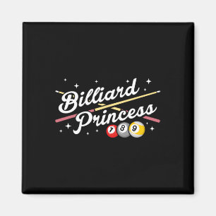 Snooker Game Billiard Princess Pool Spieler Billia Magnet
