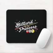 Snooker Game Billiard Princess Pool Spieler Billia Mousepad (Mit Mouse)