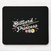 Snooker Game Billiard Princess Pool Spieler Billia Mousepad (Vorne)