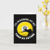 Snooker Game Pool und Bier Drinker Pool Spieler Bi Karte (Gelbe Blume)