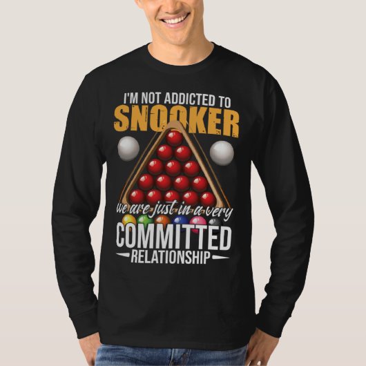 Snooker Humor Snooker Player T-Shirt (Vorderseite)