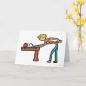 Snooker Karte (Gelbe Blume)