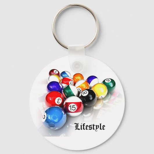 Snooker - Lifestyle Schlüsselanhänger (Vorderseite)