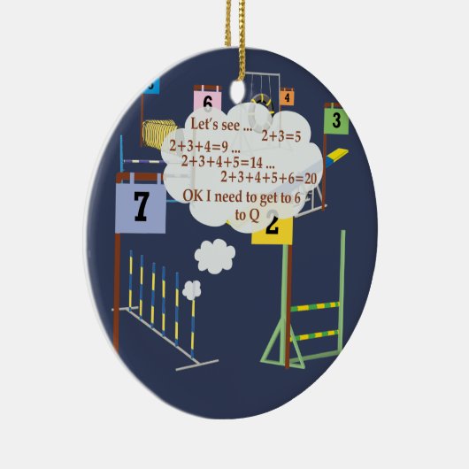 Snooker Math Keramik Ornament (Rechts)