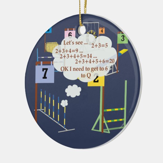 Snooker Math Keramik Ornament (Links)