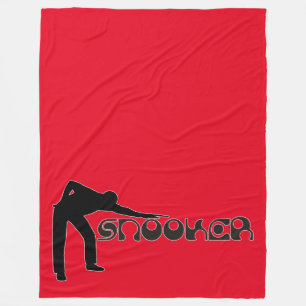 SNOOKER Moderner Schriftart + Ihre Ideen Fleecedecke