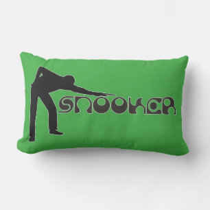 SNOOKER Moderner Schriftart + Ihre Ideen Lendenkissen