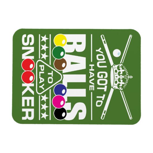 Snooker Notice Magnet (Horizontal)