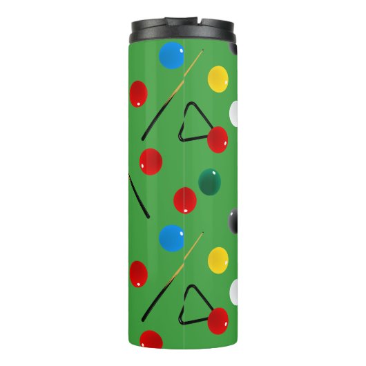 Snooker Player, Billardtisch Thermosbecher (Rückseite)