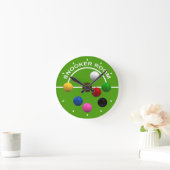 Snooker Players Snooker Room Runde Wanduhr (Zuhause)
