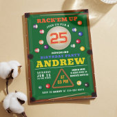 Snooker Pool Geburtstagsfeier Einladung