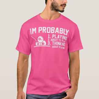 Snooker Pool Player und Pool Billard T-Shirt