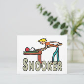 Snooker Postkarte (Stehend Vorderseite)