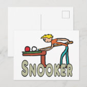 Snooker Postkarte (Vorne/Hinten)