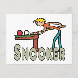 Snooker Postkarte