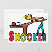 Snooker Postkarte (Vorne/Hinten)