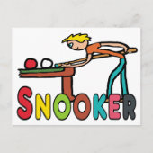 Snooker Postkarte (Vorderseite)