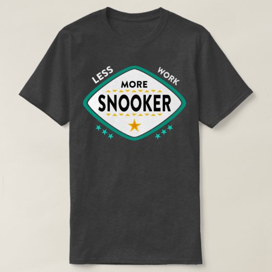 Snooker Snooker Billiards T-Shirt (Design vorne)