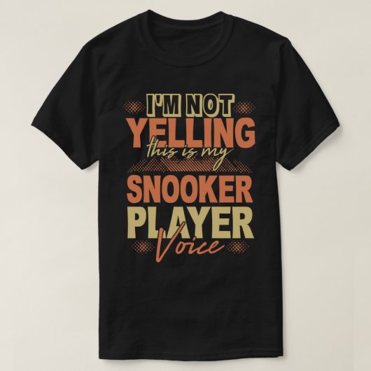 Snooker-Sprichwort-Hobby Baseball Sleeve T-Shirt (Design vorne)