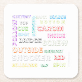 Snooker-thematischer Untersetzer