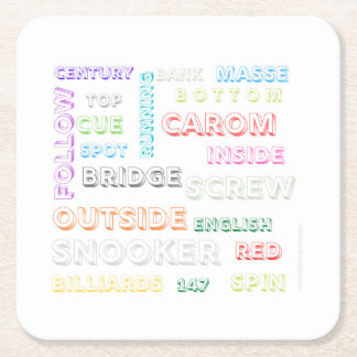 Snooker-thematischer Untersetzer