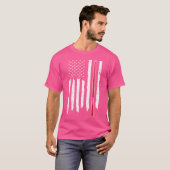 Snooker Usa Flag Billard Queue Snooker Billard T-Shirt (Vorne ganz)