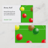 Snooker Visitenkarte (Vorne/Hinten)