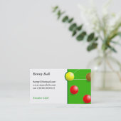 Snooker Visitenkarte (Stehend Vorderseite)