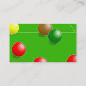Snooker Visitenkarte (Rückseite)