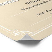 Snooker-Wettbewerb Gewinner's Certificate Poster (Ecke)