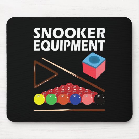 Snookerausrüstung Billard Jerseys für Männer 8 ll  Mousepad (Vorne)