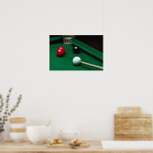 Snookerausrüstung Poster (Küche)