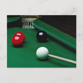 Snookerausrüstung Postkarte (Vorderseite)