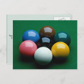 Snookerausrüstung Postkarte (Vorne/Hinten)