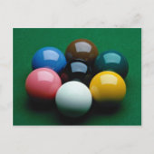 Snookerausrüstung Postkarte (Vorderseite)